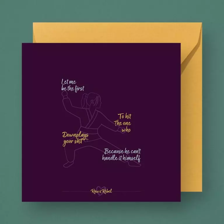 wenskaart g08 ~ als je bang bent…