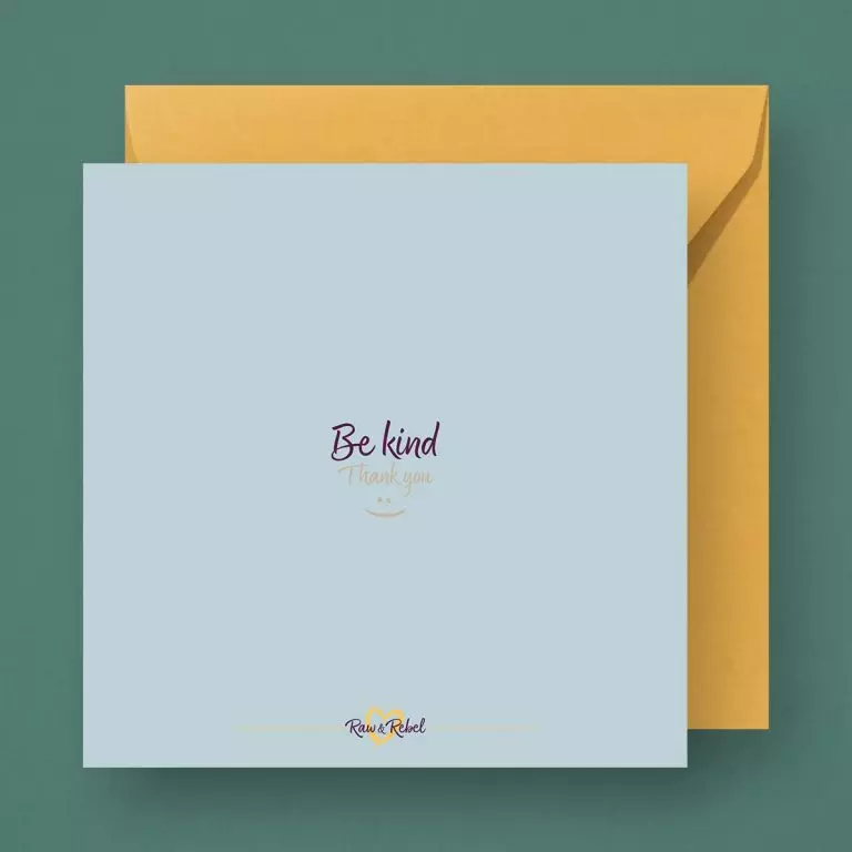 Wenskaart U04 ~ Be kind