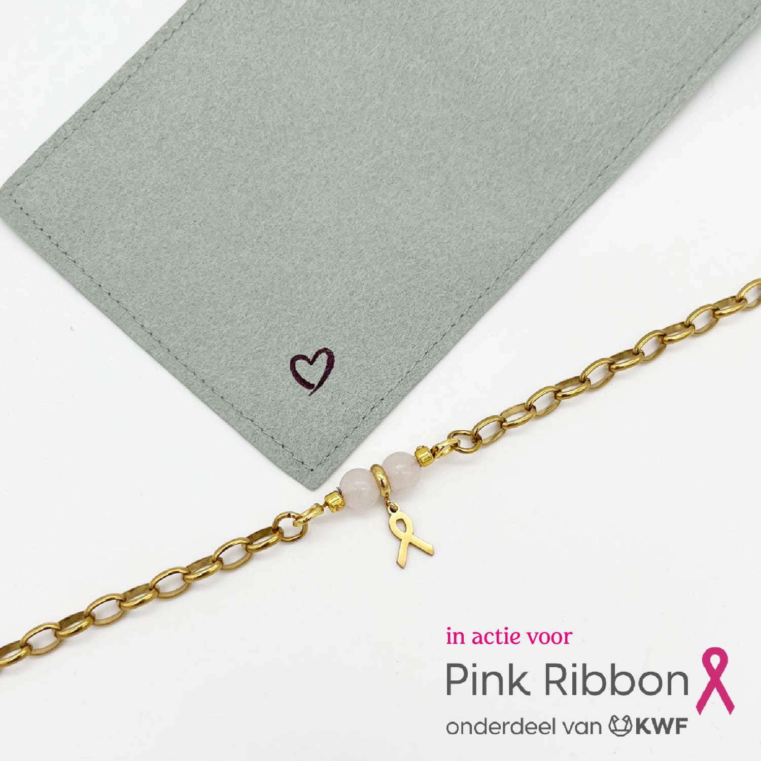 Pink Ribbon armband,borstkanker sieraad,borstkanker ribbon