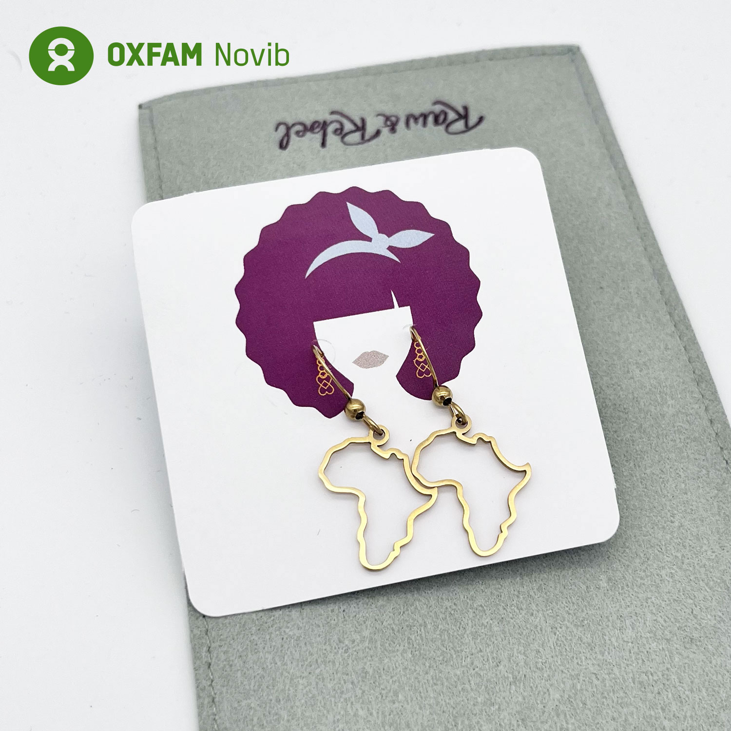 Oorbellen voor Congo,Afrika oorbellen,voor Oxfam Novib