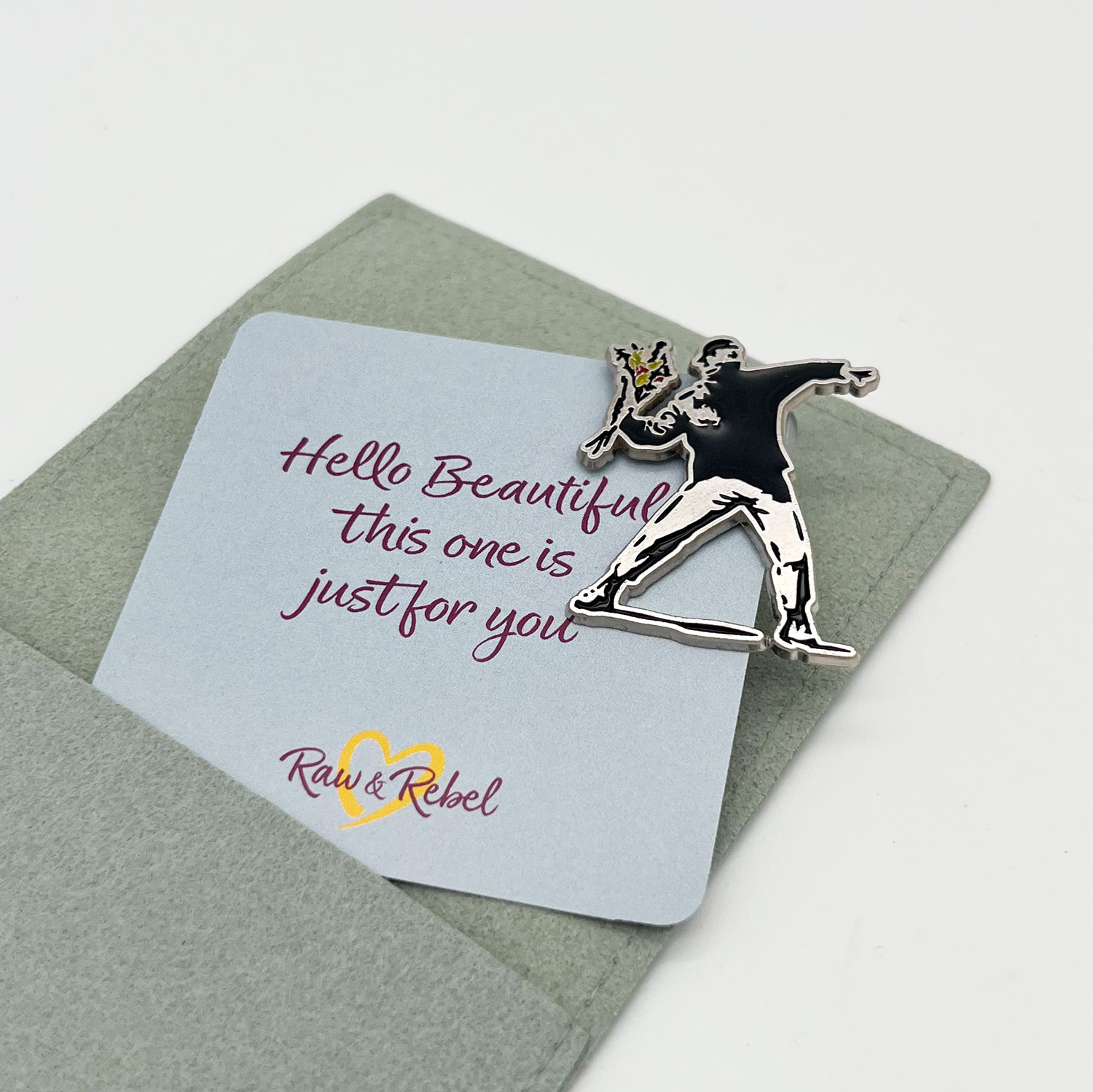 Raw & Rebel® ~ pin | broche